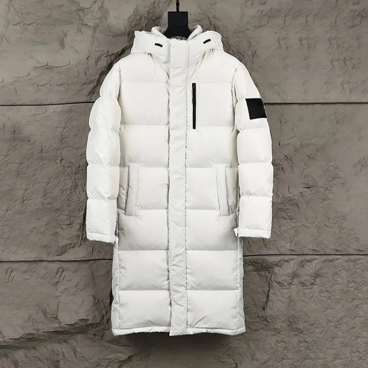 العلامة التجارية الفاخرة أسفل السترات معطف الشتاء للنساء الرجال الكورية أزياء فضفاضة مقنعين يندبروف الدافئة طويلة سترات سترة قطن فاخرة