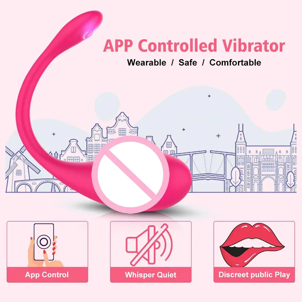 هزاز مهبلي لاسلكي G Spot محفز بلوتوث App التحكم يمكن ارتداؤه لعبة الجنس الكبار للاستمناء للنساء