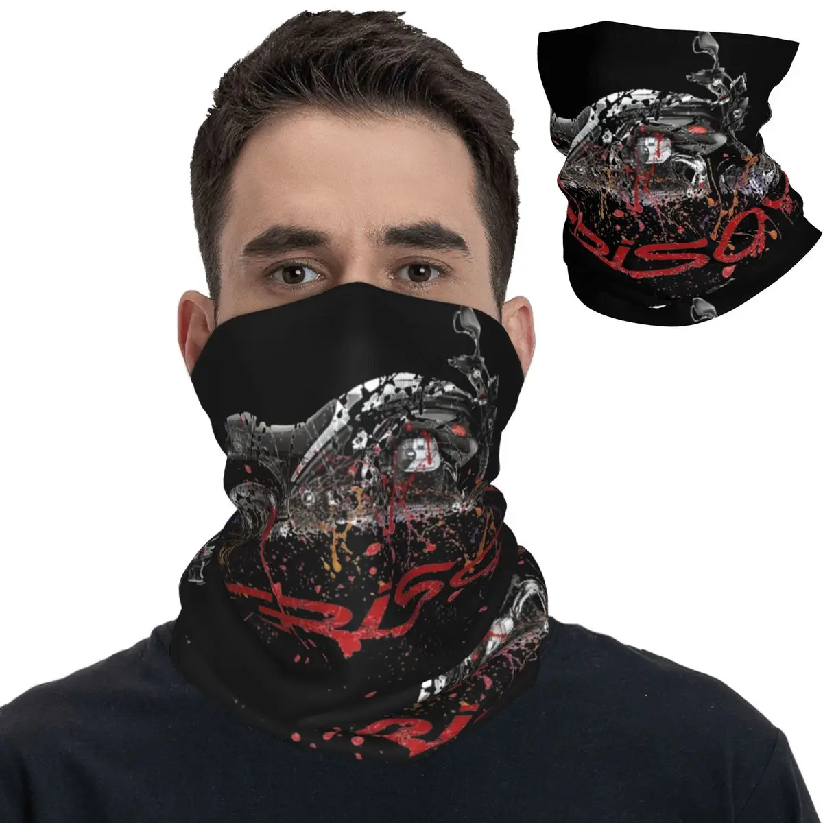 

MG Griso 1200 SE Black Devil Motor Bandana Neck Cover Printed Wrap Scarf Multi-use Headband Fishing for Men Women Adult Washable