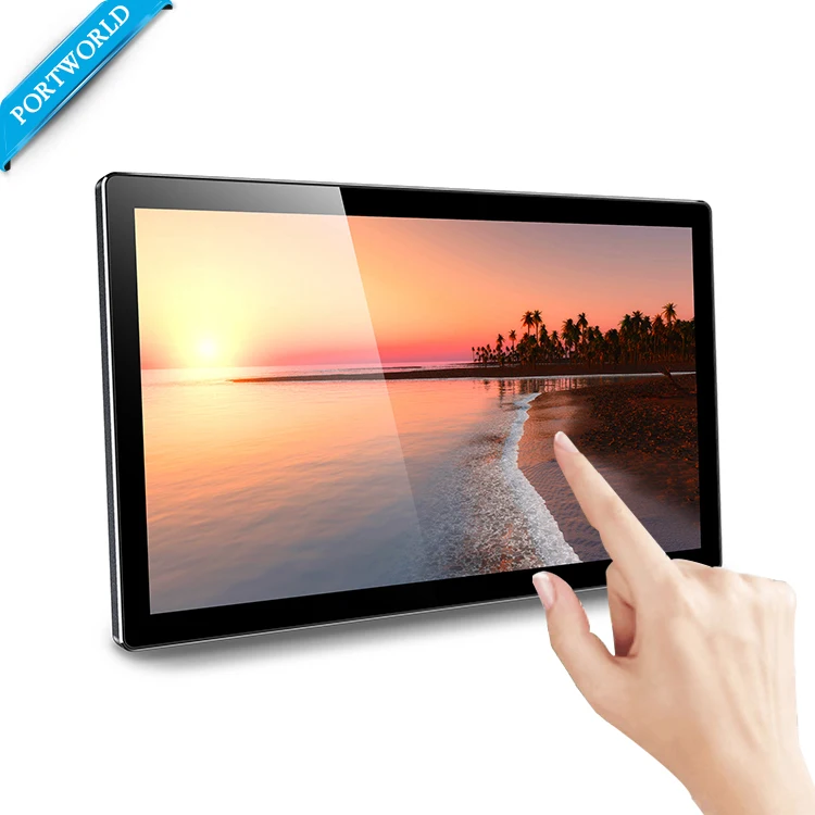 2026new Portworld 21.5 Inch Win 10 Touchscreen PLC HMI All-in-One PC Intel Core I5 2GB RAM Full HD IPS Panel Interactive Wall-Mo