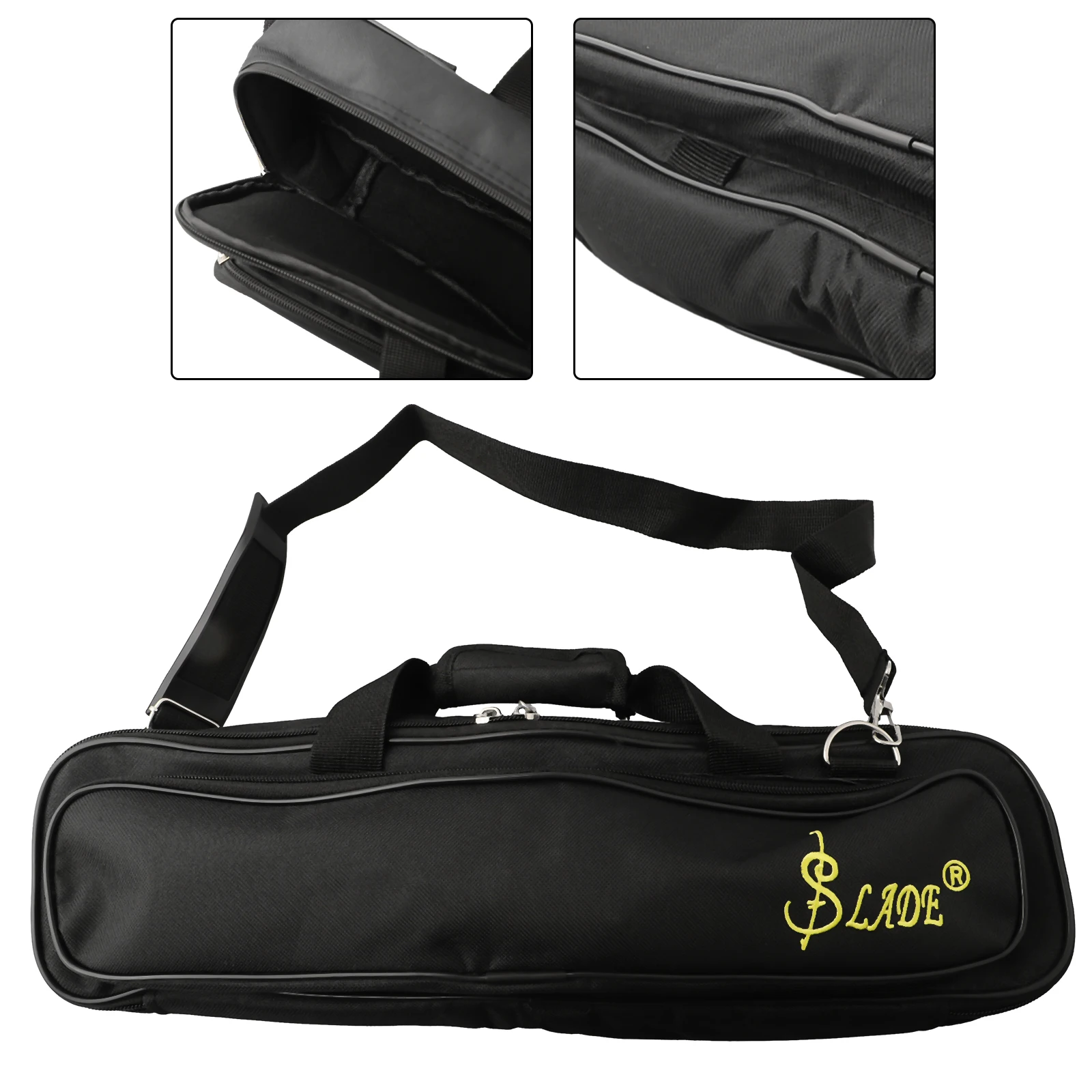 for flute Bag Soft Lining 16/17 Holes for flute Bag Padded Concert With Adjustable Shoulder Strap 46.5x13.5x11.5cm Oxford Cloth