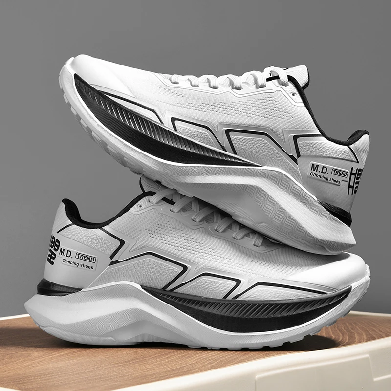 

Men Running Shoes Air Mesh Breathable Laced Lightweight Sports Shoes Men Comfortable Wear-resistant Anti-slip Casual Men Shoes