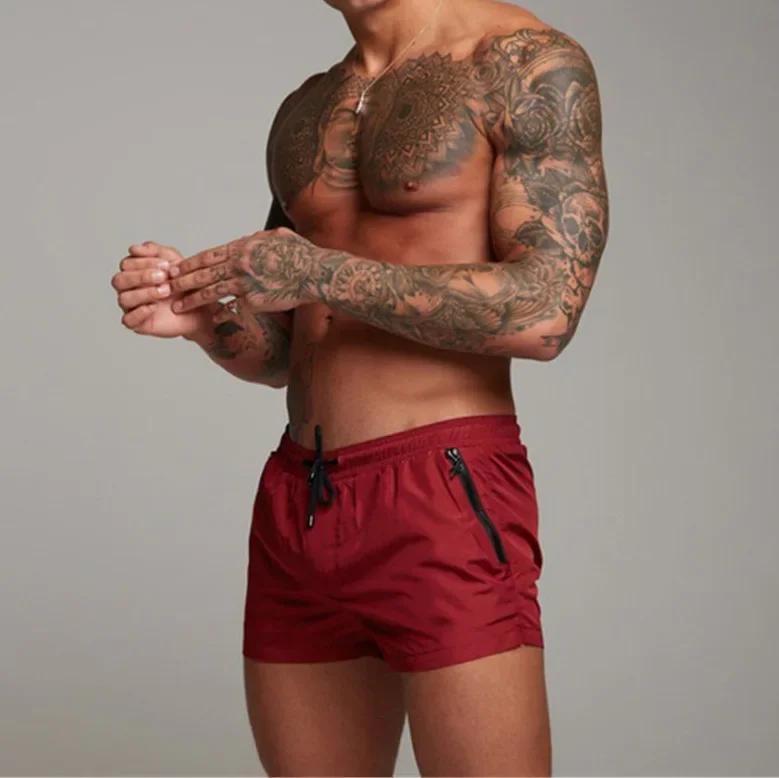 

Summer Swimwear Men Swimsuit Swimming Trunks Boxer Short Sexy Mens Swim Briefs Beach Shorts