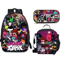 Mochila Friday Night Funkin, paquete de tres, estuche para lápices, mochila Friday Night Funkin