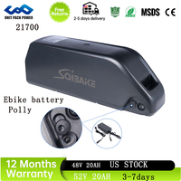 Original 48V Battery 52V 25AH 36V ebike Battery Polly  Downtube 30A BMS 350W 500W 750W 1000W 1500W 21700 Cell BBS02 BBS03 BBSHD