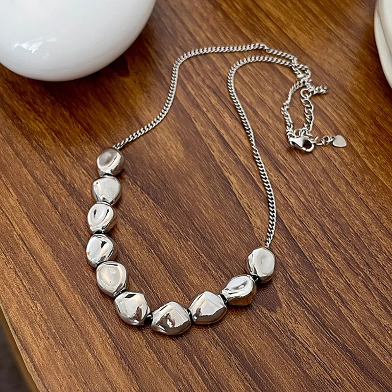 FOXANRY Vintage Punk Necklace Party Jewelry Charm Women New Fashion Simple Irregular Geometric Holiday Beach Accessories Gifts