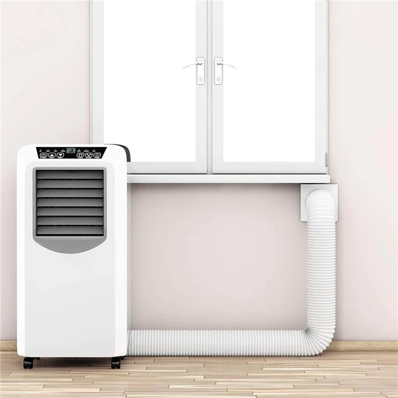 AS60-3X Airconditioner draagbare uitlaatslang - diameter 5 inch - 59 inch lang - Universele flexibele buis tegen de klok mee