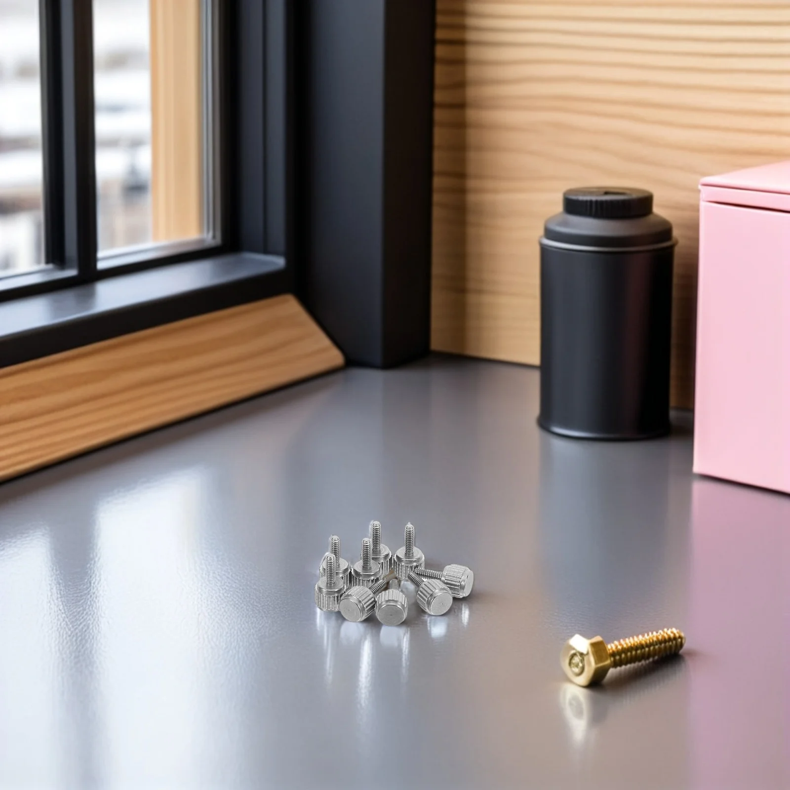 

20Pcs Vernier Caliper Screws Stainless Steel Flat Knurled Thumb Screws M2x6mm Precision Adjustment Fasteners for Measurement