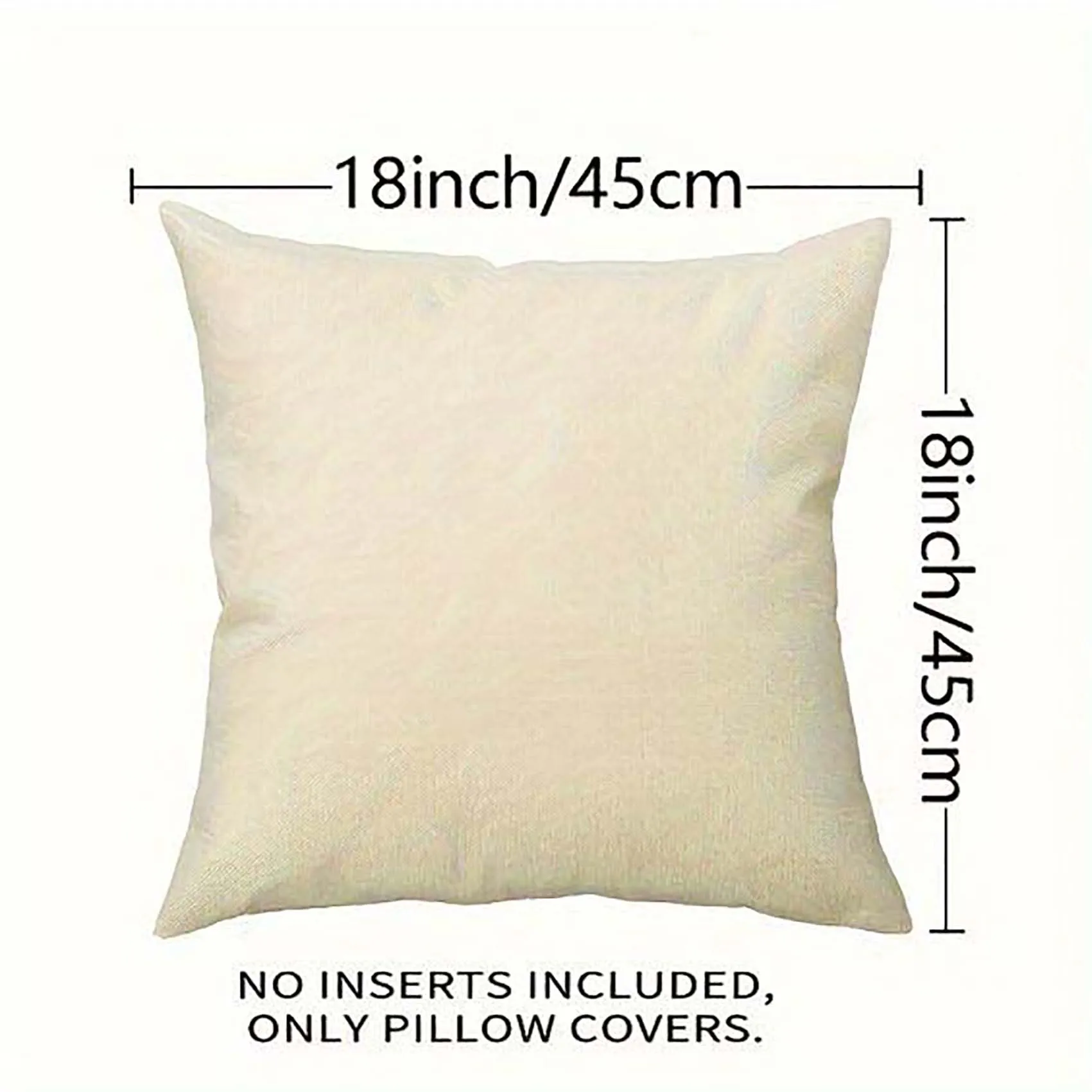 Home decor pillowcase Plain pillowcase Raw linen pillow cover