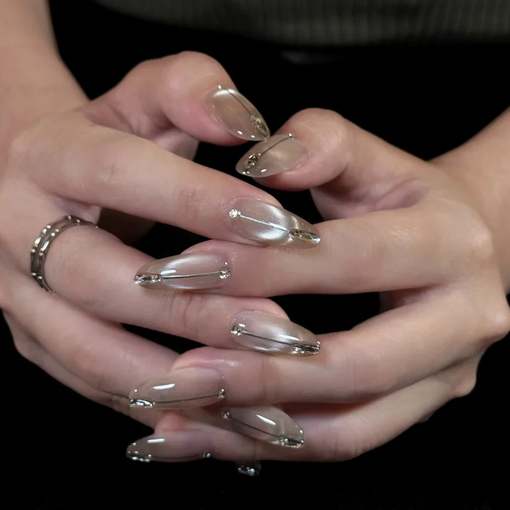 Bâton magnétique automatique 5D pour Nail Art, œil de chat, pour lumière d'eau française, effet Gel, outils magnétiques spéciaux en velours en forme de U #