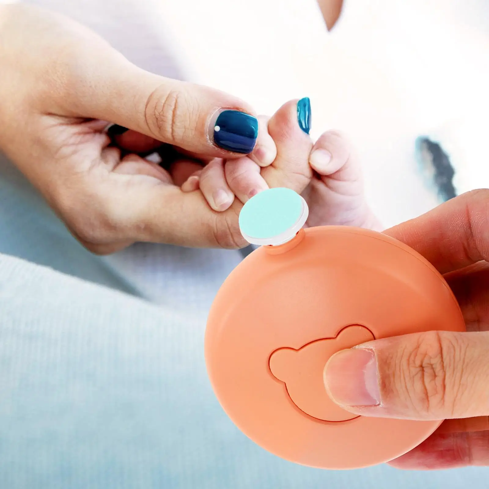 12pcs Red Baby Nail Grinder Heads 1 6 Months Replacement Pads Trimmer Tools Electric Nail File Supplies Clipper For Nail Care