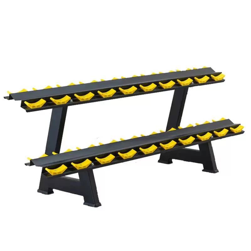 

Базовая двухуровневая стойка для гантелей с индивидуальным логотипом из стали, железного металла