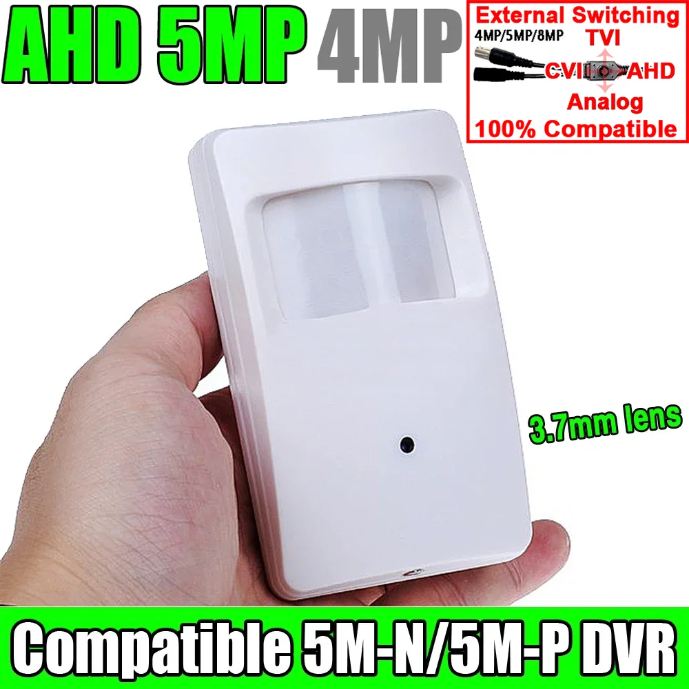 

5MP 4MP Detector Security Surveillance Cctv Mini AHD Camera 4in1 Coaxial Digital Monitoring Probe Special Conceal Have Bracket