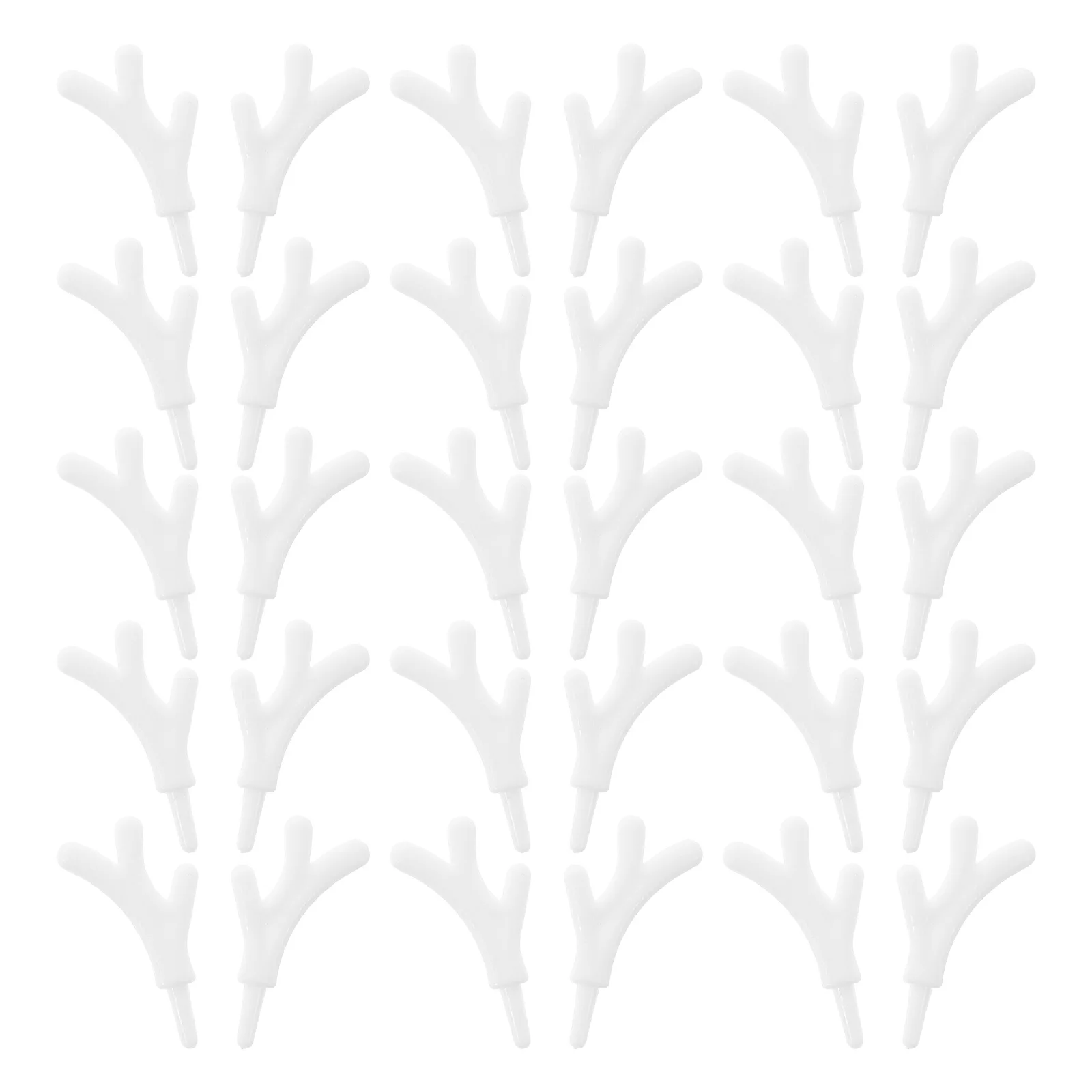

100 Pcs Plastic Snowman Hand Accessories Mini Christmas Decorations Branch Antlers Craft Durable Material Home Shop Hotel Bell