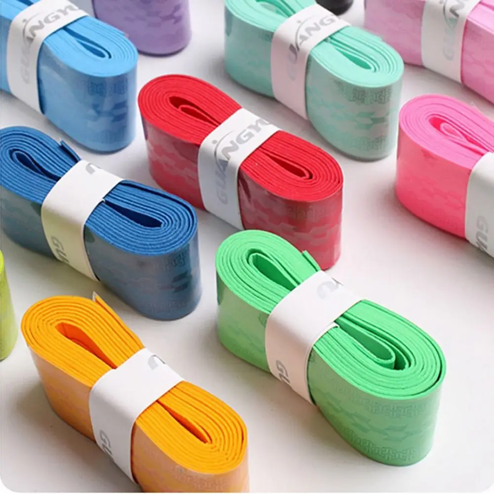 Embossing Badminton Racket Handle Grip PU Sweat-absorbing Badminton Handle Wrapping Tape Wear-resistant Multicolor