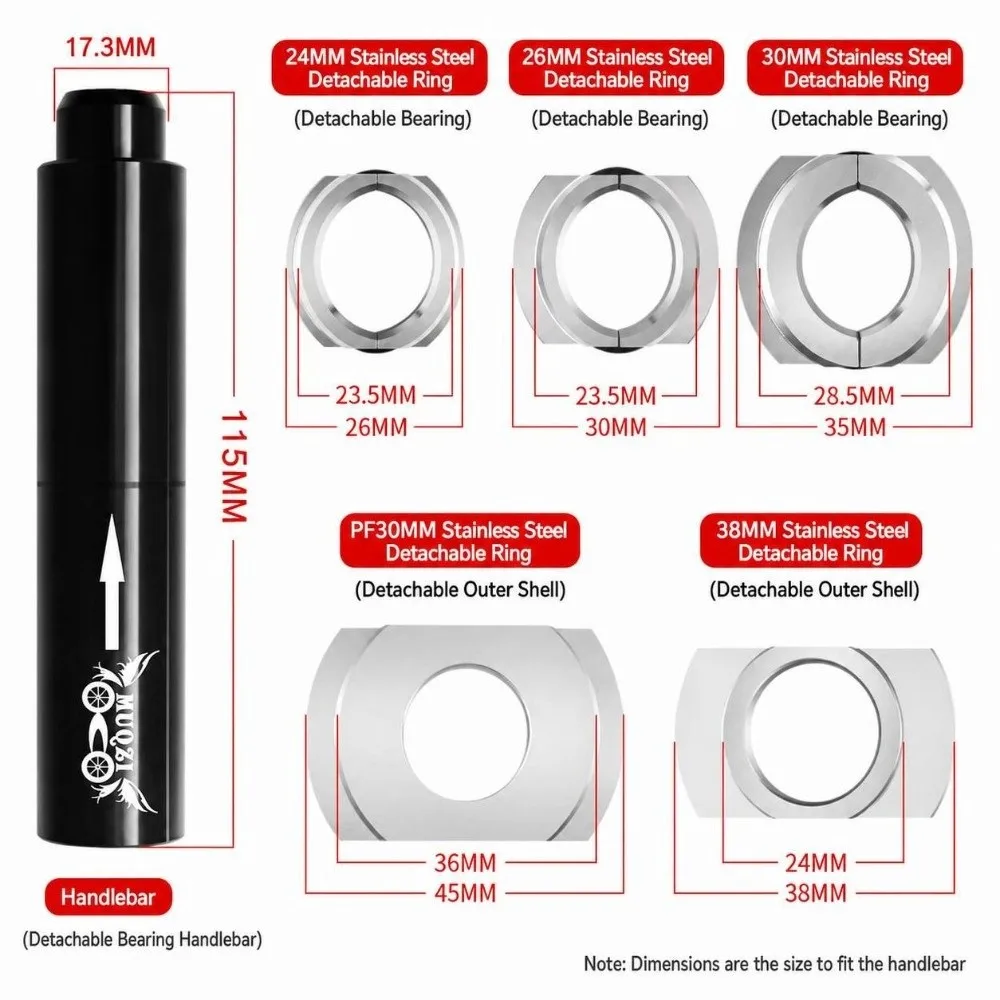 Aluminum Alloy Bicycle Bearing Press Kit Versatile Stainless Steel Bottom Bracket Tool Kit for BB86/BB30/BB91/BB92/PF30