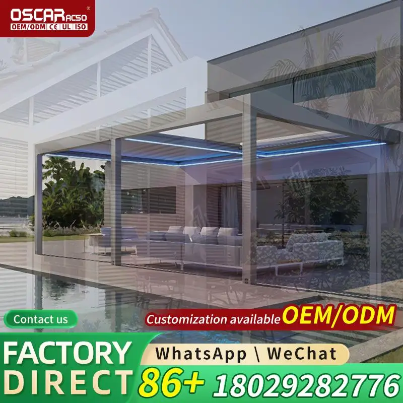 New Style Outdoor Aluminum Carports Modern Garden Car Protectors Villa Standing Shelters for Home Driveway Street Parking pergol