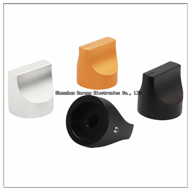 25×25MM all-aluminum sandblasted duck bill knob Potentiometer/encoder cap cap Power amplifier volume knob cap on the screw cap