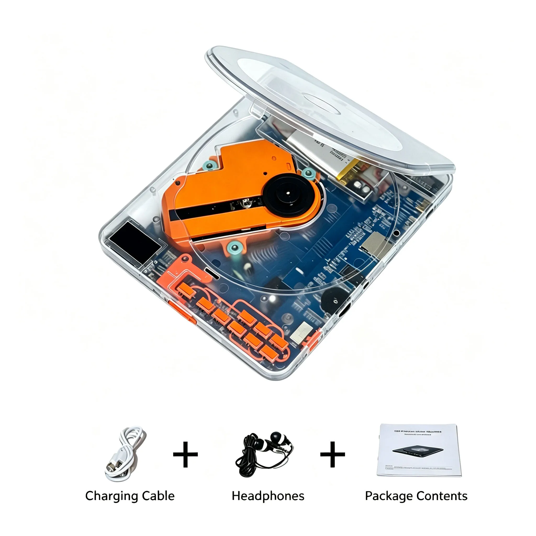 Portable on-demand CD player CD player music album player student English repeating learning machine gift