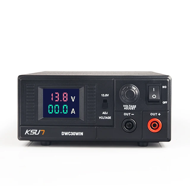 For DWC30WIN 220v 30A Car Station Relay Adjustable Voltage 7.5v-15.8v DC Power Supply with Short Circuit Protection