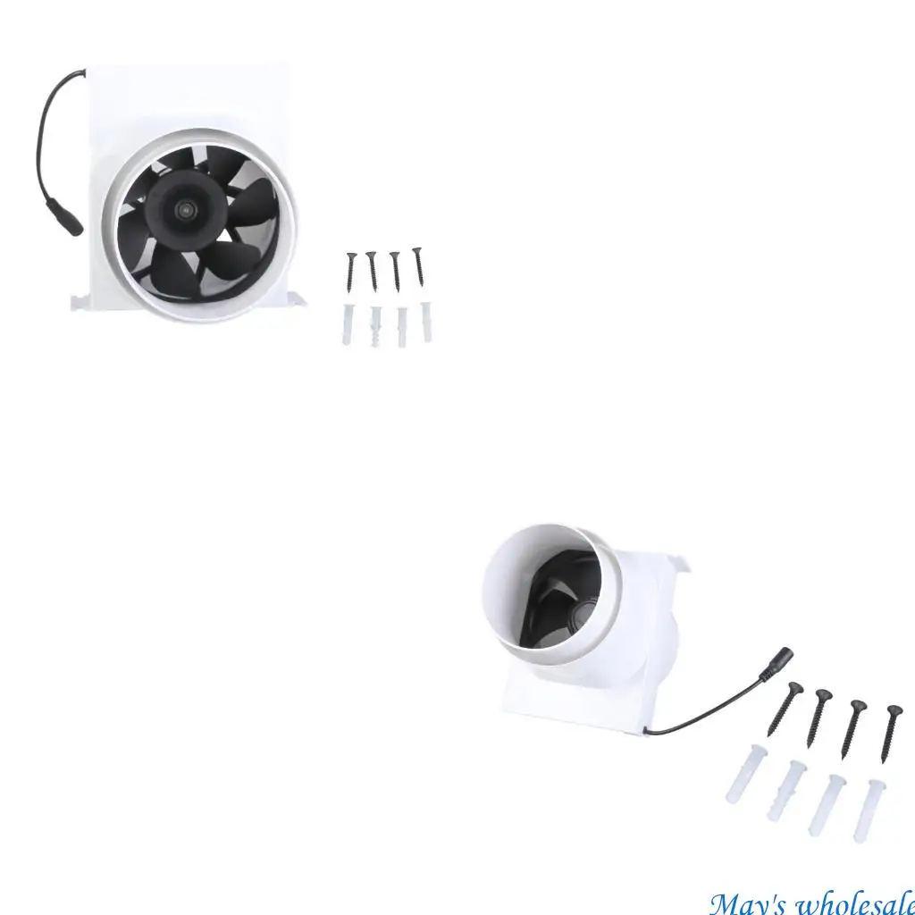 

Inline Pipe Duct Fan Bathroom Kitchen Ventilation Toilet Electric Window Wall Exhaust Fan Toilet Wall Fan Boosters 448A