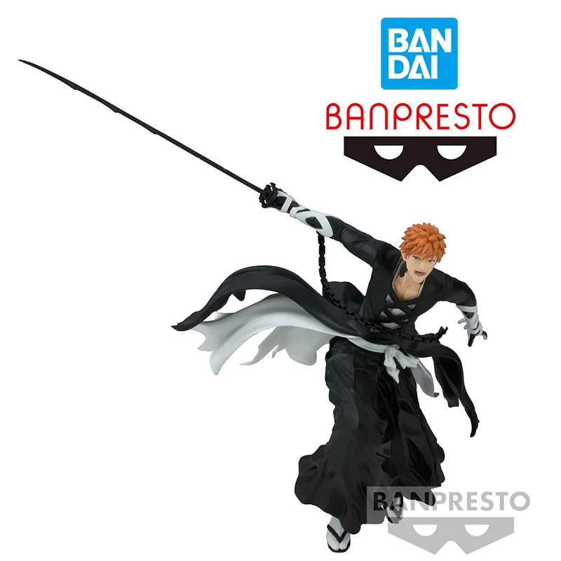 

Bandai Banpresto Anime Bleach Vibration Stars Ichigo Kurosaki 12Cm Original Figure Model Kit Toy Birthday Gift Collection