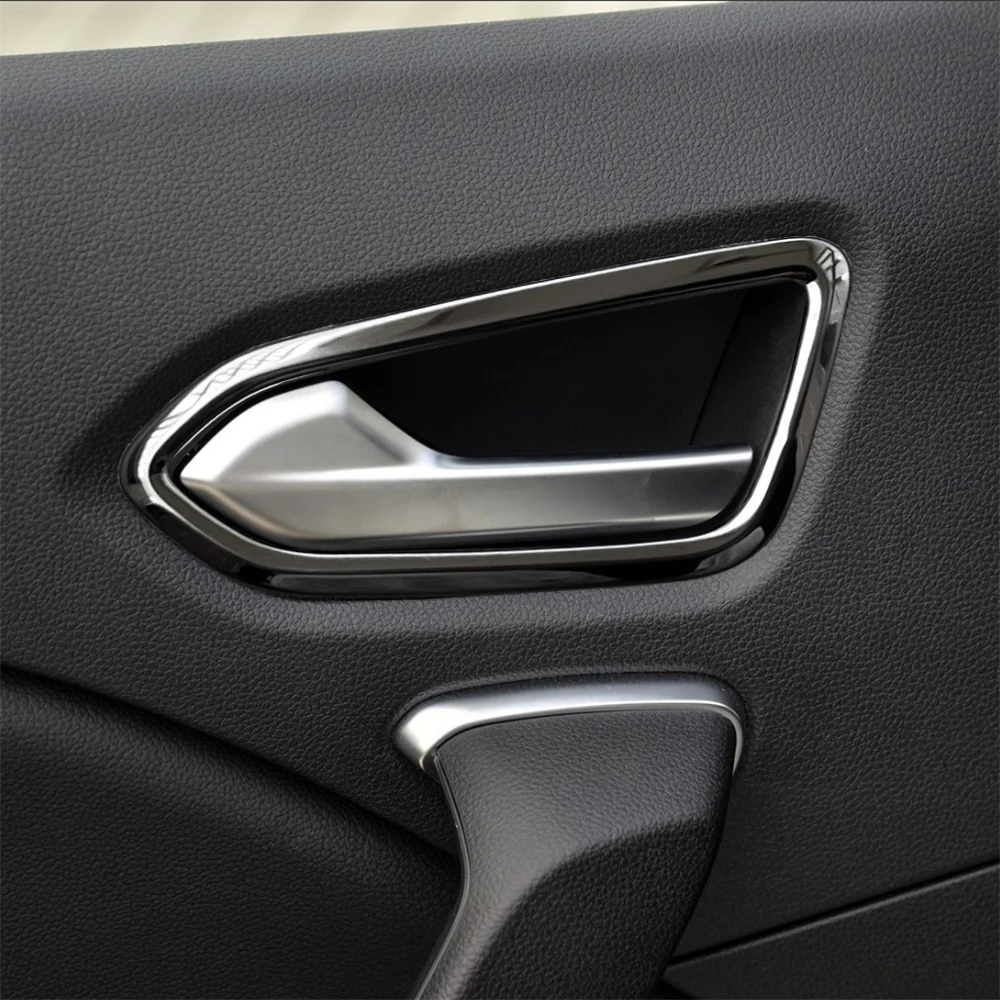 Accessories For 2019-2024 Renault Clio Arkana Captur LUTECIA Triber Inside Door Handle Bezel Trim Moldings Carbon Fiber Styling