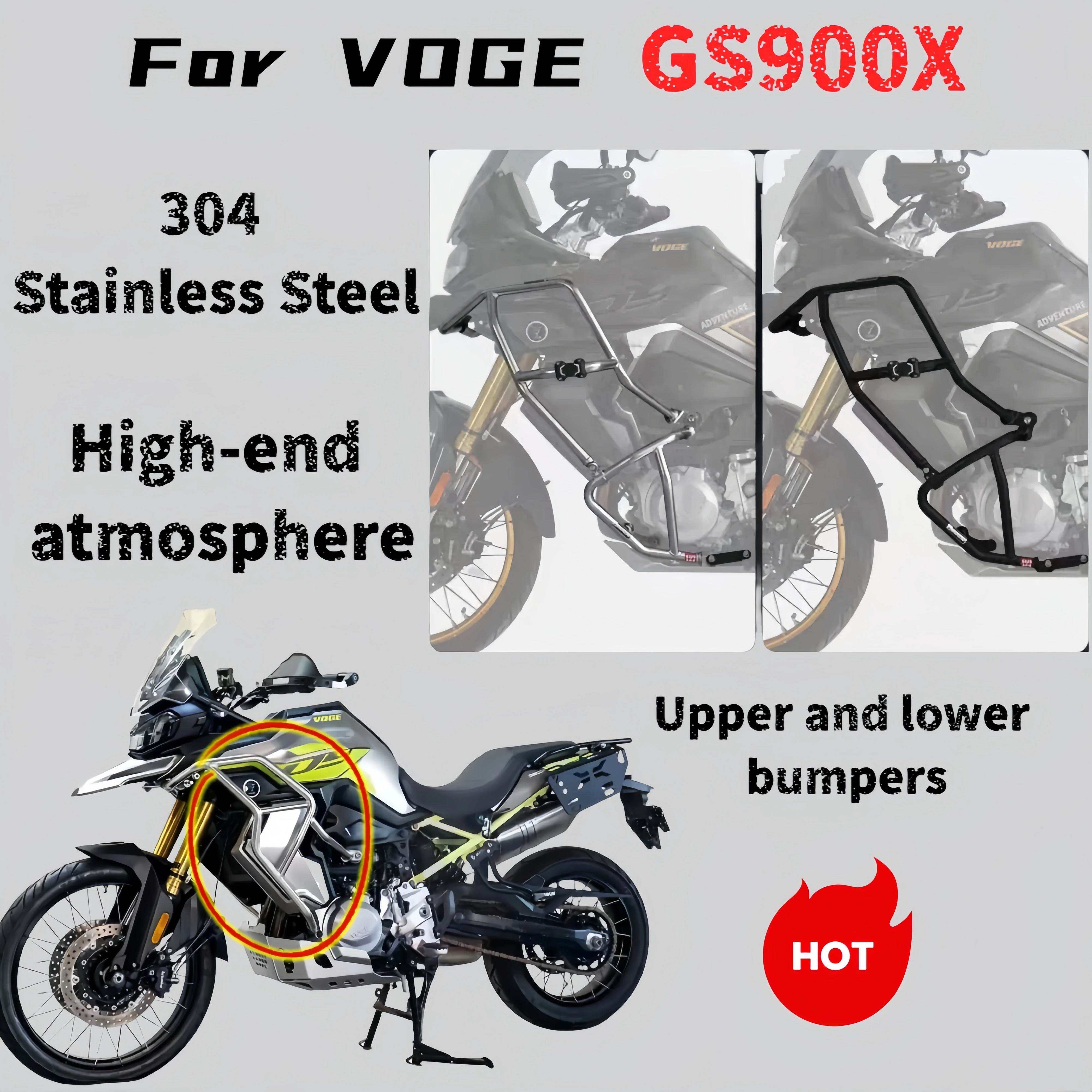 

Для VOGE DS900X верхние и нижние защитные планки, бамперы, защитные детали двигателя, защитные бамперы от падения, VOGE DS900X