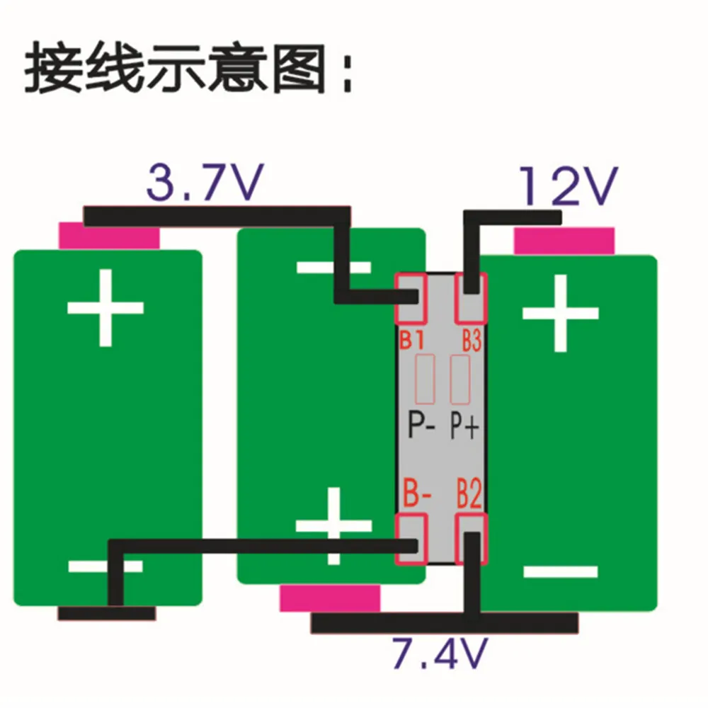 3S 5A BMS with Nickel 12v Pcb for Massage Gun Fascia Machine  solar battery 2pcs