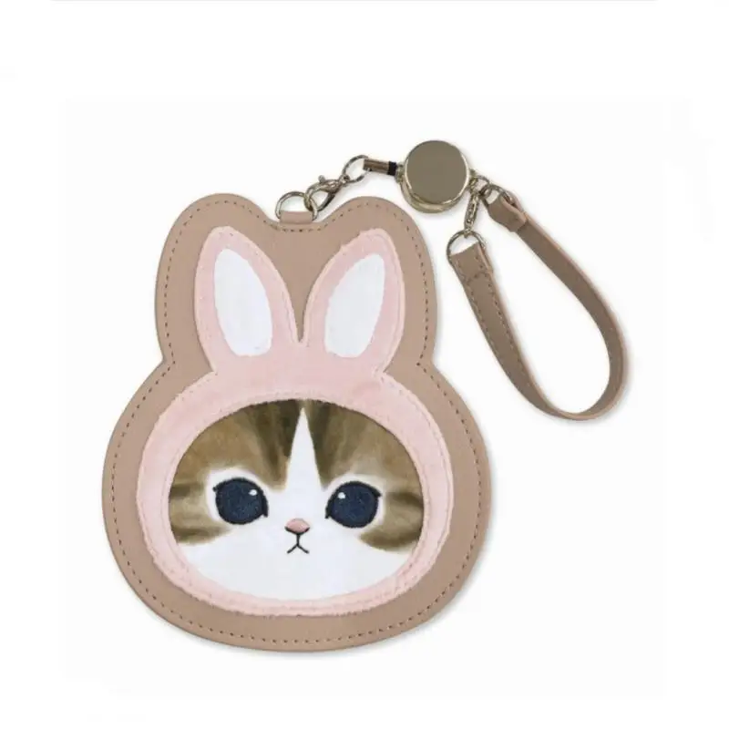 Mofusand Soft Cute Animal Series Card Case Cute Cat Pendant Meal Card Access Card Storage Bag for Girl Birthday Gift