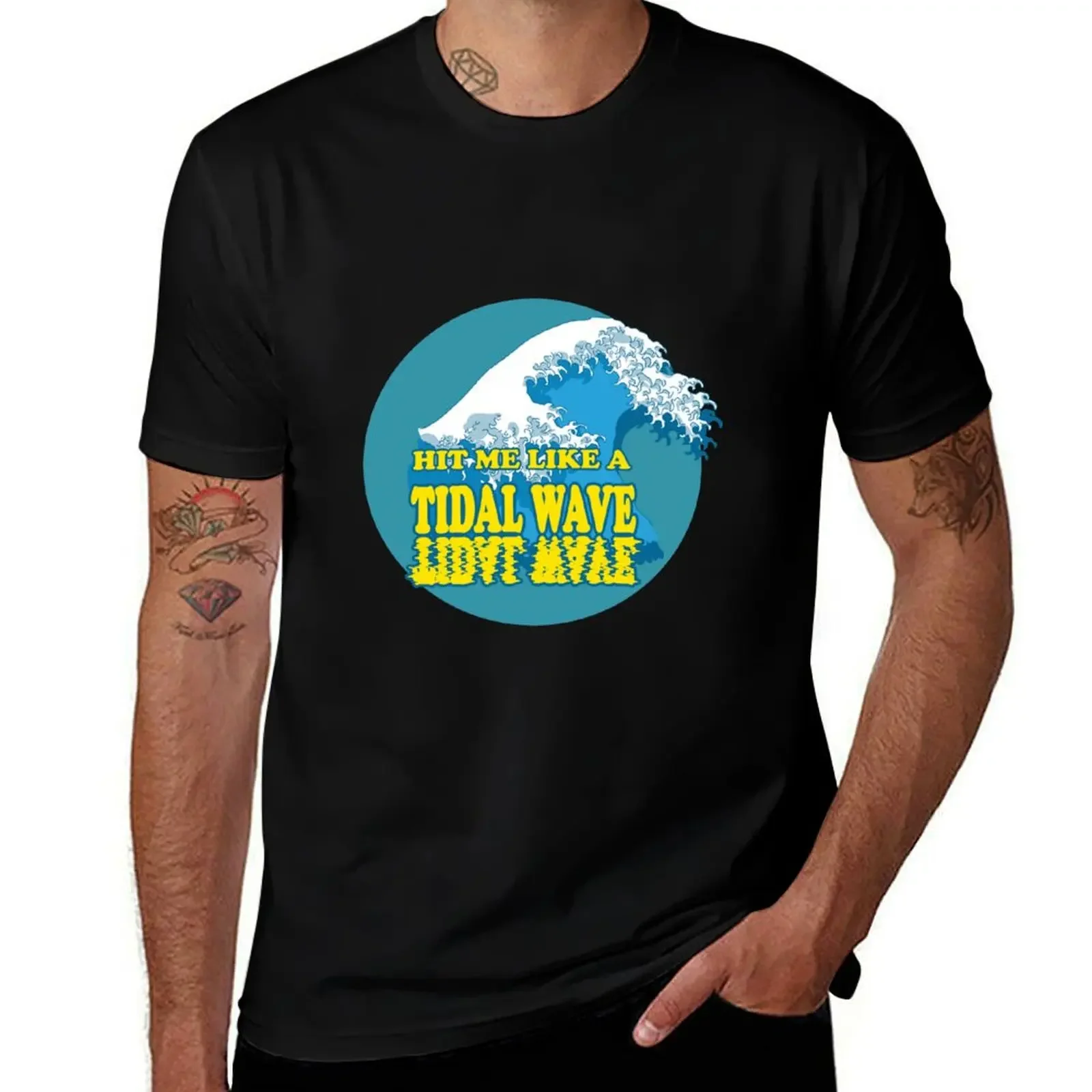 

TIDAL WAVE T-Shirt cotton graphic tees for a boy mens t shirts pack