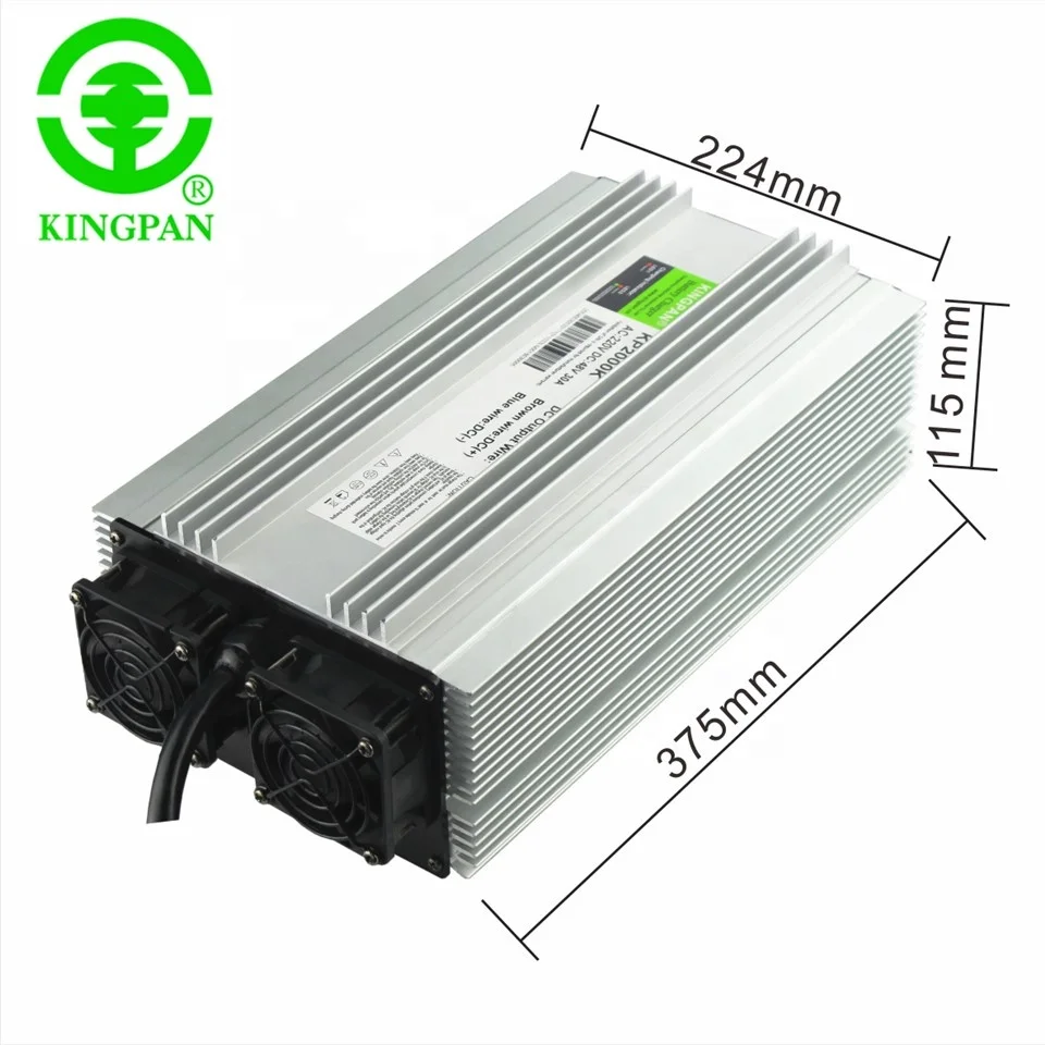 KINGPAN High quality quick charging 60V 72V 84V LifePo4 Li-ion golf car EV charger with CE