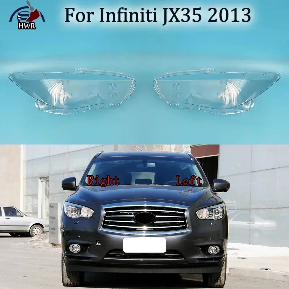 

For Infiniti JX35 2013 Car Front Headlight Lens Cover Clear Car Headlamp Glass Transparent Headlight Mask Lamp Auto Tools