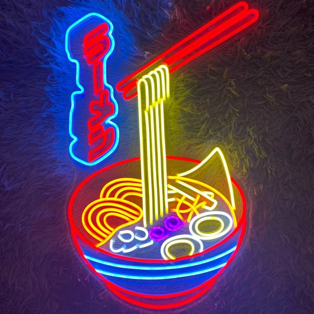 

Ramen Neon Sign Restaurant Neon Logo Custom Neon Led Signs Japanese Logo Decor Hanging Night Light Ramen Store Wall Decoration