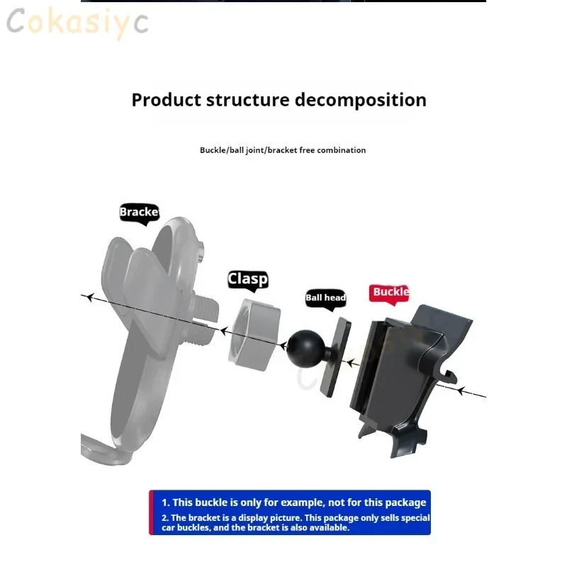 حامل هاتف السيارة قاعدة يتصاعد خاصة لمرسيدس بنز A W177 2019-2022 منفذ الهواء الثابت قوس الملحقات مع الكرة رئيس 17 مللي متر