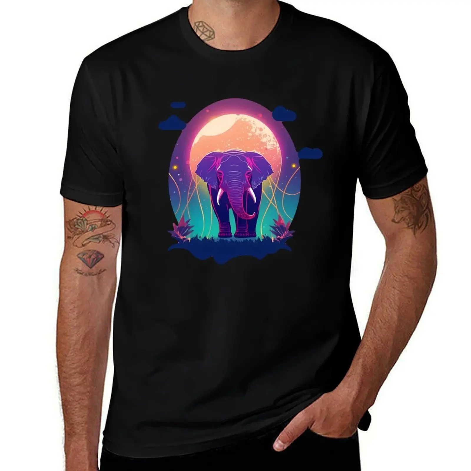 

Moon Elephant T-Shirt oversized Louboutins vintage t shirts mens graphic t-shirts pack