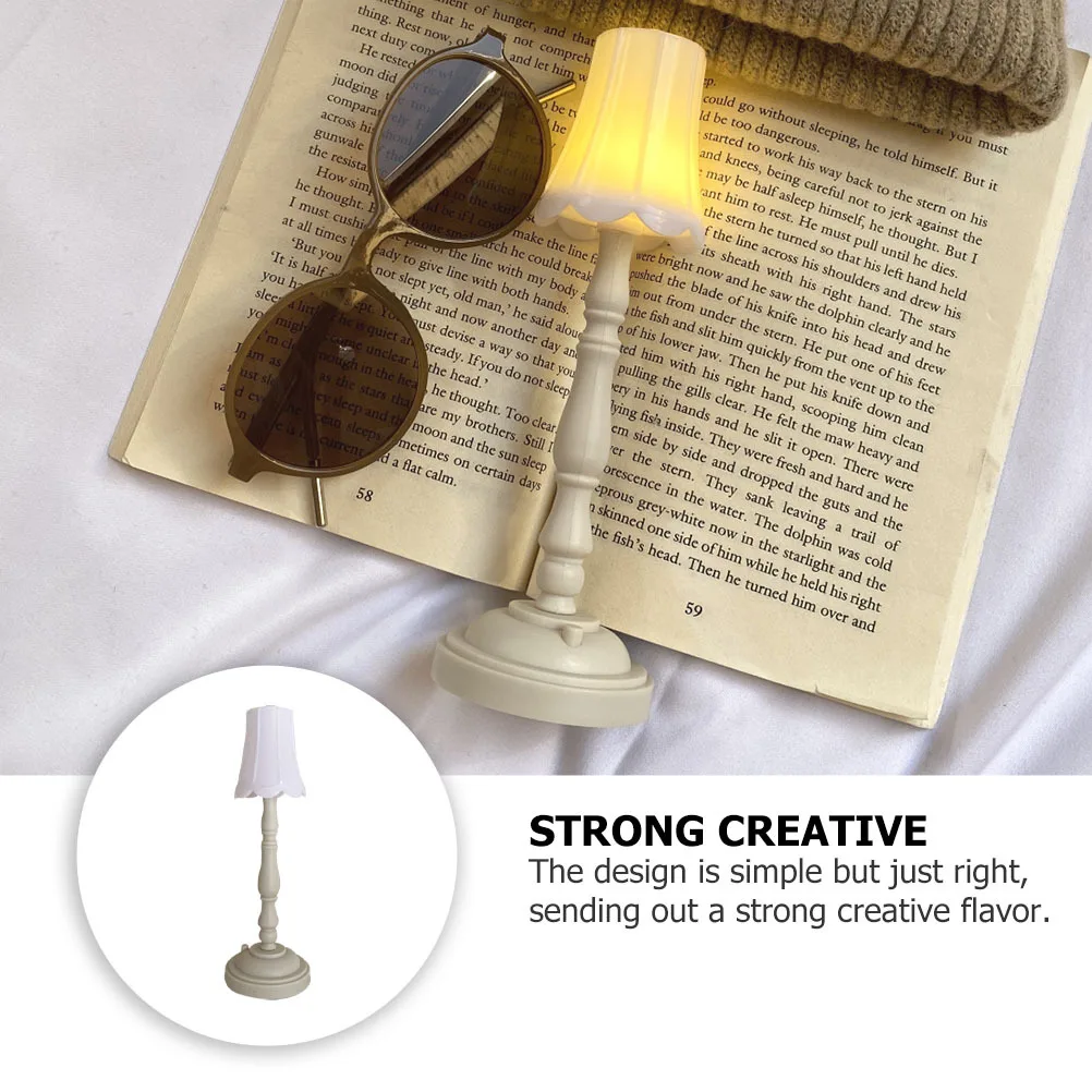 

Mini Decorative Night Light Warm White Tabletop Adornment Creative Desk Decor Desktop Decoration Household Ornament