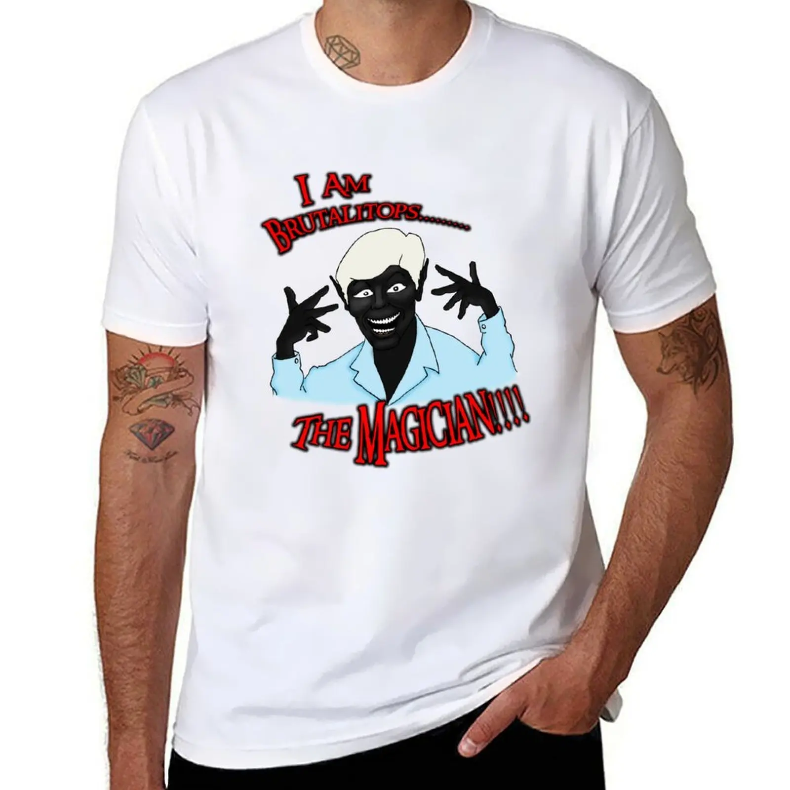 

Brutalitops...the magician T-Shirt man t shirt heavy cotton t shirts cotton 100% T-Shirt