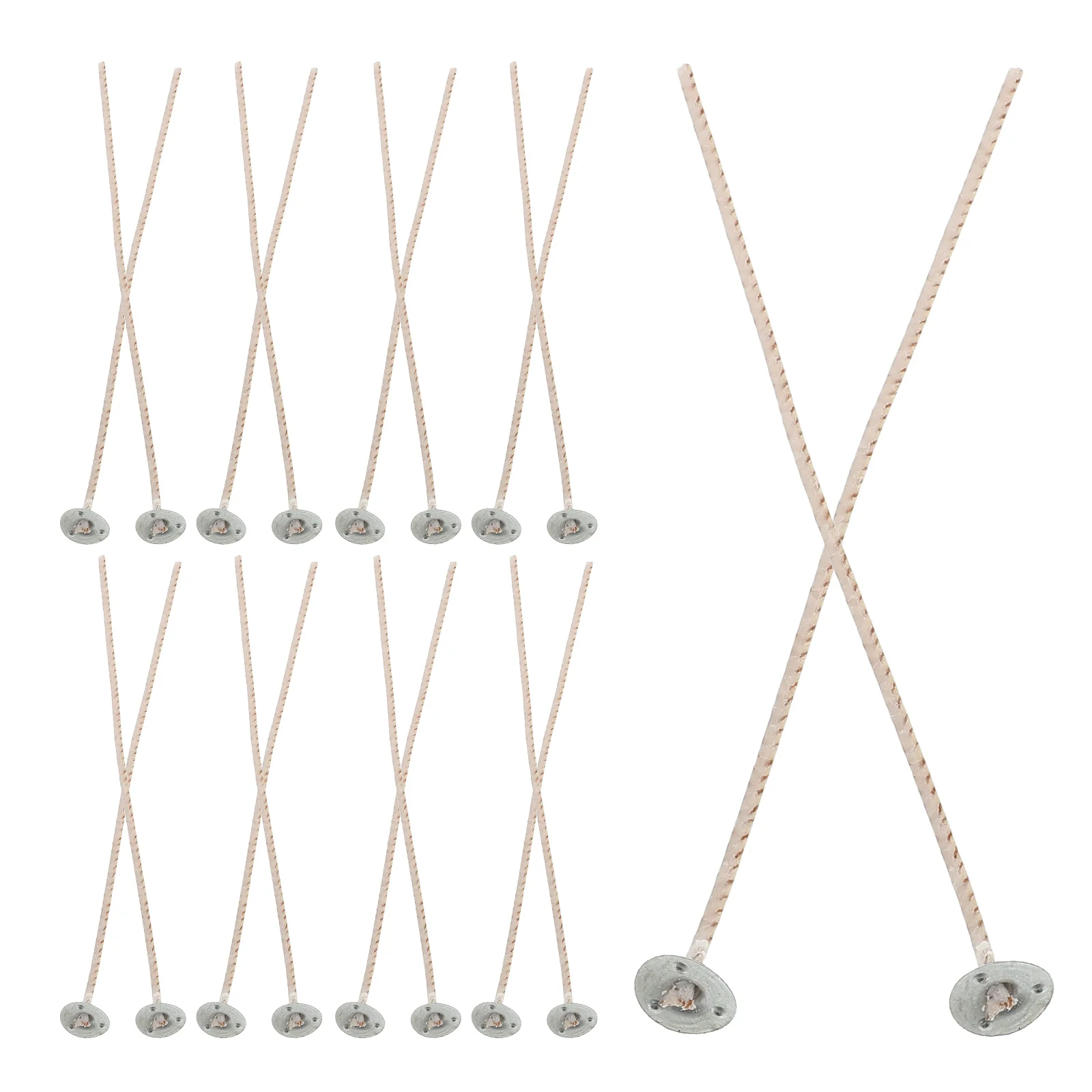 

20pcs Coarse Wax Wicks for Beeswax Making and DIY Making Kit with Cotton Wicks for Oil Lamps and Natural Beeswax C