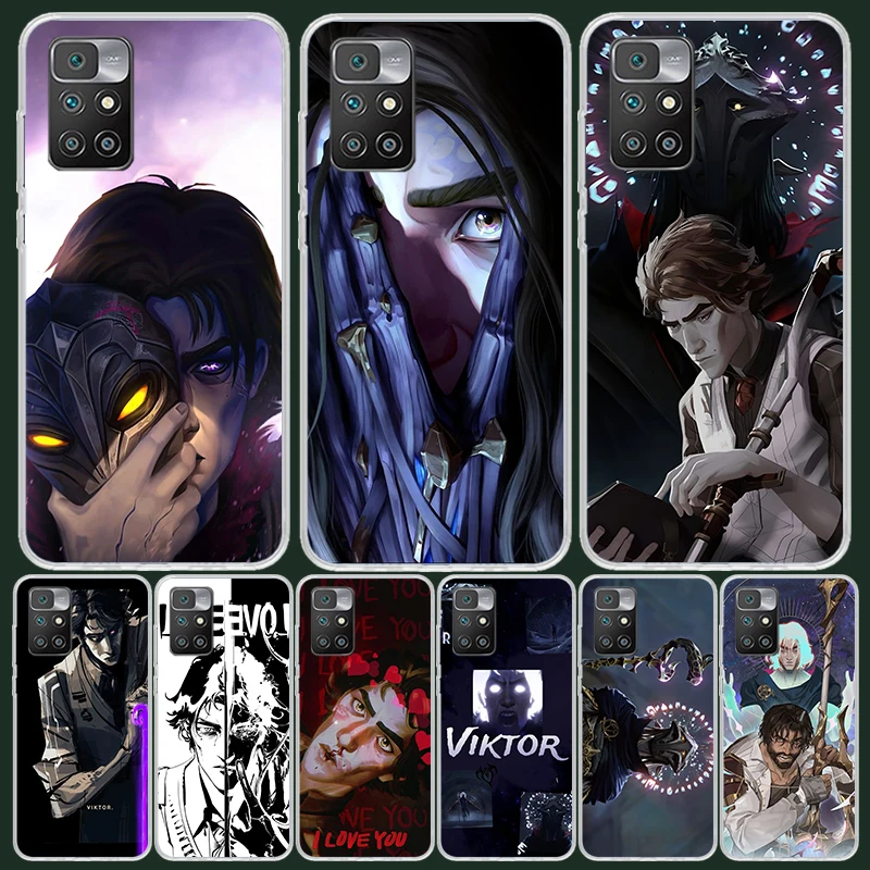 Чехол для телефона Arcane V-Viktor с аниме для Xiaomi 14C 13C 12C 13 12 10 10A 10C 9 9A 9C 9T 8 8A 7 7A 6 6A K70 Pro K60 K40 K20 Art Coque