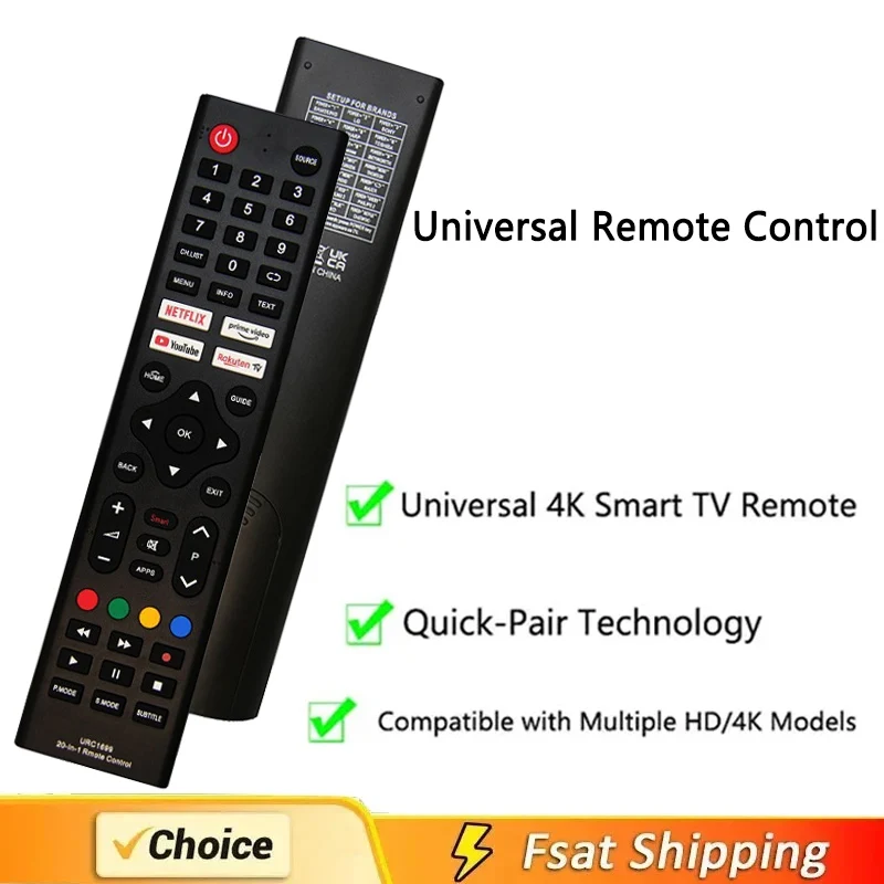 Mando a distancia universal URC-1699 para Samsung, Sony, Philips, Sharp, Panasonic, Toshiba, Hisense, Skyworth, Sanyo