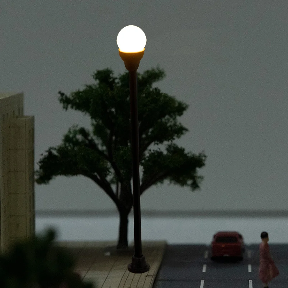 10 peças 6.5v modelo de lâmpada em miniatura luz para fazer modelo diy/layout de trem ferroviário/paisagem de mesa/iorama