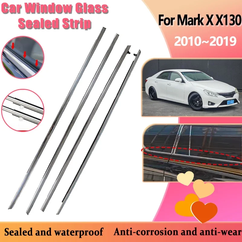 

Car Window Molding For Toyota Mark X X130 Reiz 2010~2019 Door Weatherstrip Rainproof Weather Glass Sealed Strip Auto Accessories