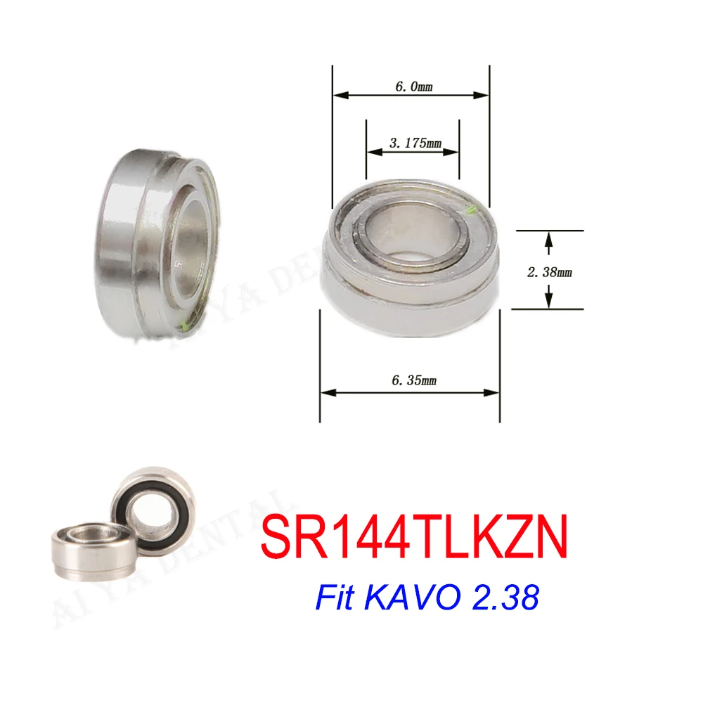 Rodamientos dentales de 5 piezas, pieza de mano Dental, compatible con KAVO NSK W & H, alta velocidad, Instrumentos dentales