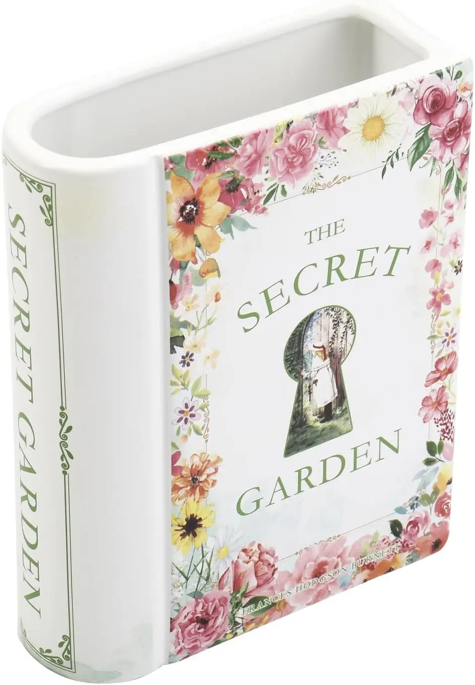 

Ceramic Book Vase, Book Vase for Flowers, Ceramic Book Shaped Vase, Book Flower Vases, Unique Ceramic Vases for Home, Of