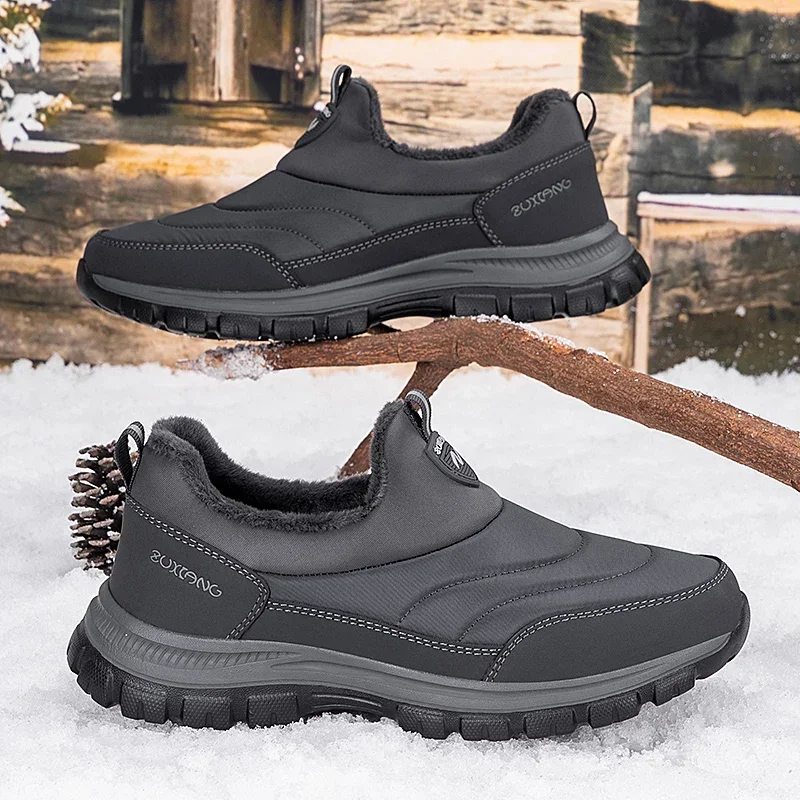 New Luxury Brand Climbing Shoes for Men Thermal Snow Hunting Sneakers for Male Comfortable Winter Athletic Shoes Adult Trekking