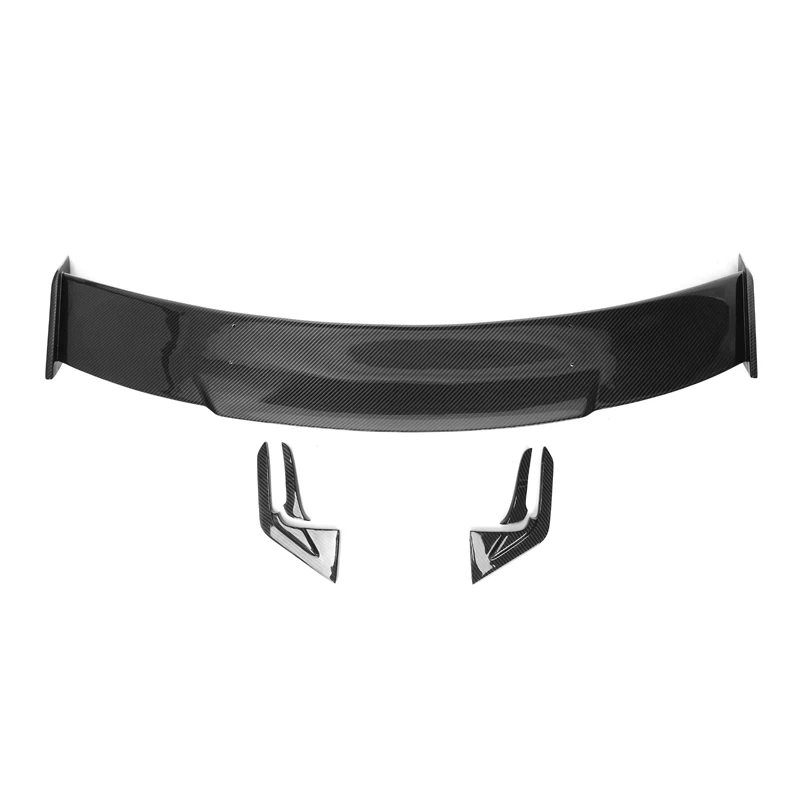 for Hot Selling GT-style Universal Spoiler Dry Carbon Fiber Truck Lip Spoiler Fit for All Sedan Car Model Rear Spoiler