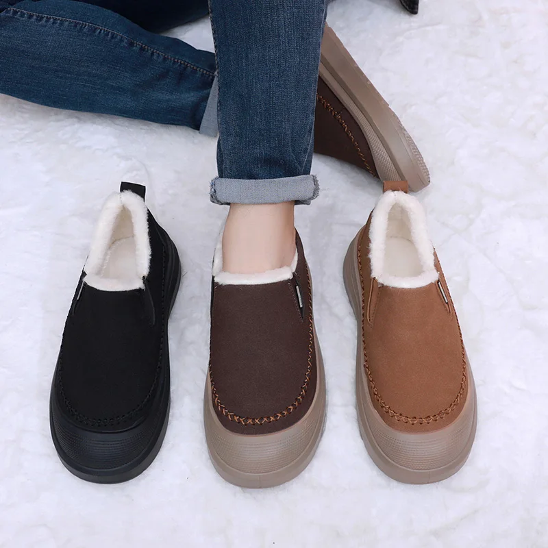 2025 Winter neue einstufige warme Baumwollschuhe für Herren, bequem, warm, rutschfest, langlebig, Außensohle, kostenloser Versand, Herrenschuhe