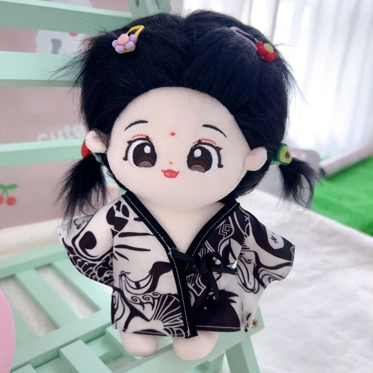 Mini Hanfu Suit Kung Fu Chinese Ancient Costume Plush 20cm Doll Doll's Clothes Dolls Accessories