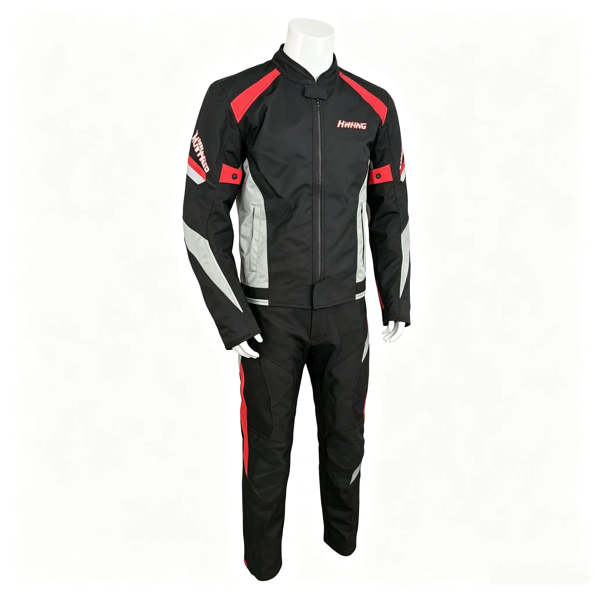 Mens Womens Summer Breathable -UV Polyester Motorcycle Racing Suits Off-Road Riding Protection Jacket Sets